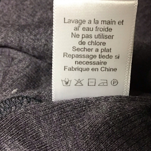 H by Bordeaux Womens Large Gray Ribbed Knit Scoop Neck Short Sleeve T-Shirt Top - Picture 10 of 13